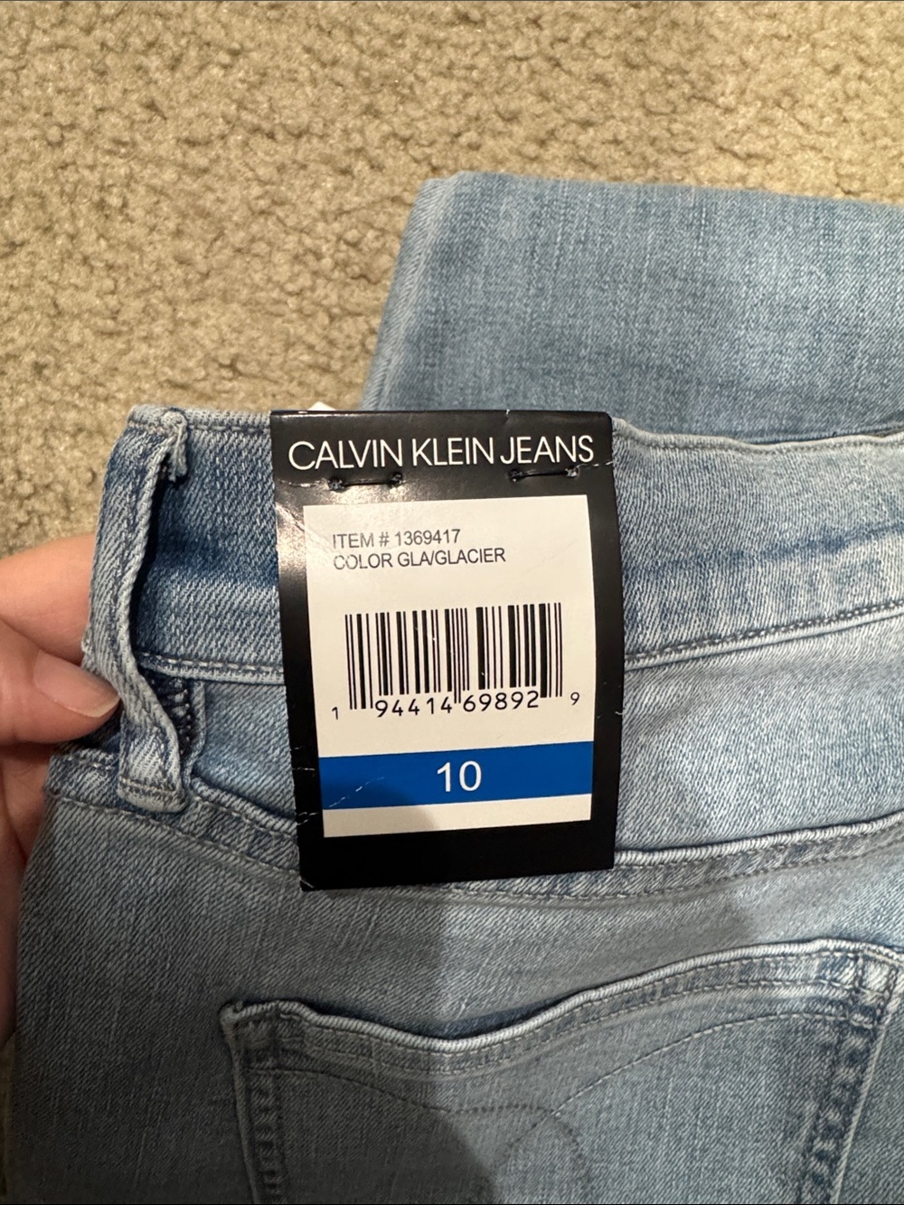 Calvin Klein Jeans Light Blue High-Rise Women's Jeans